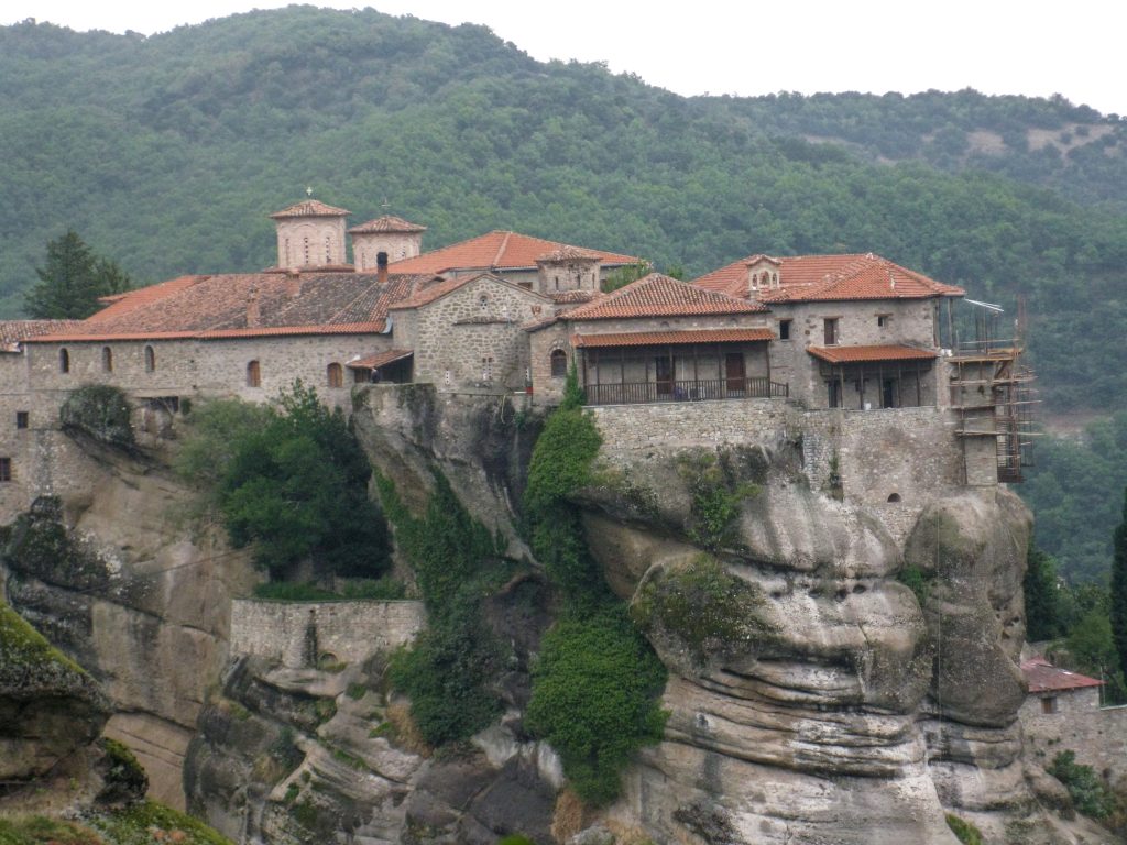 Монастырь в Греции Метеоры