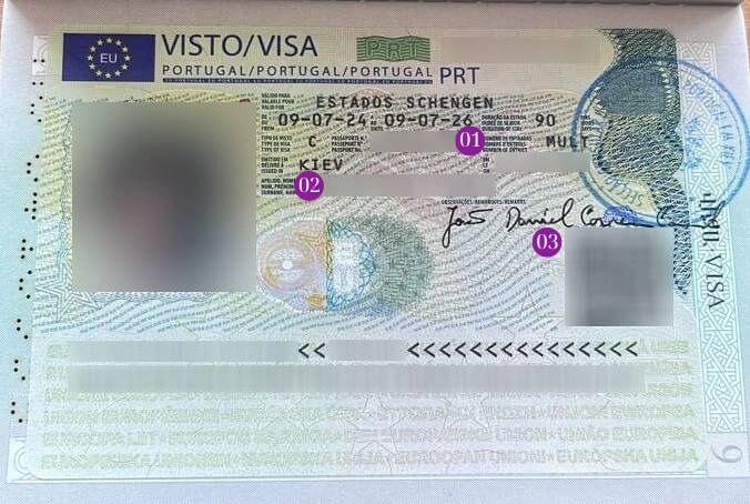 Зразок візи