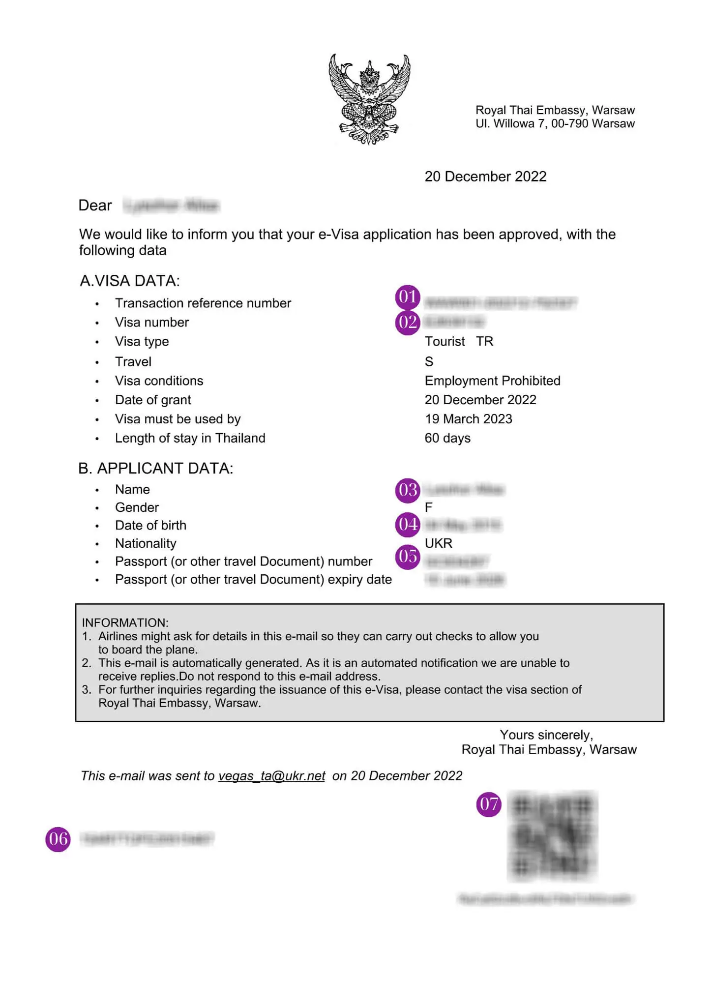 Зразок візи