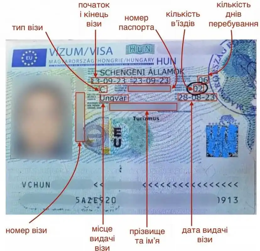 Зразок візи