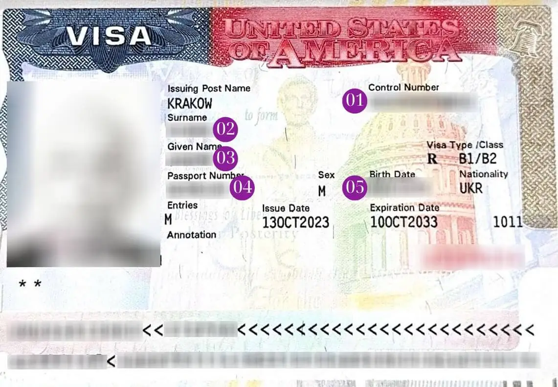 Зразок візи
